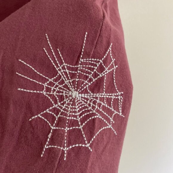 Marvel Cotton On Boys SpiderMan T-Shirt Size 6. Cotton. Embroidered Spider Web - Picture 4 of 9